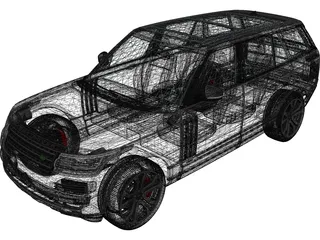 Range Rover SVA Dynamic LWB (2017) 3D Model