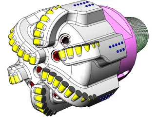 Tricone Drill Bit 3D Model