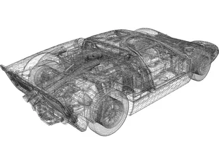 Ford GT40 Mk2 (1966) 3D Model