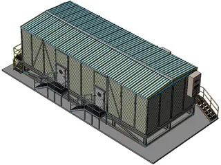 Gas Processing Skid 3D Model