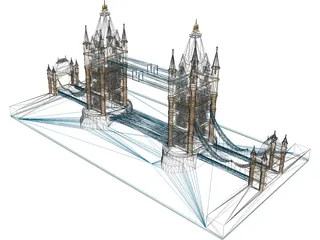 London Tower Bridge 3D Model