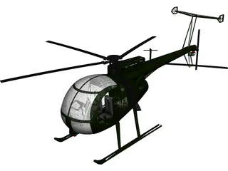 MD Helicopters MH-6 Little Bird 3D Model