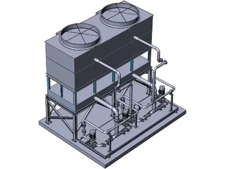 Cooling Water Module 3D Model