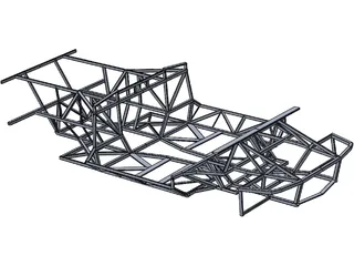 Lamborghini Diablo Frame 3D Model