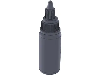 Tattoo Ink Bottle 3D Model