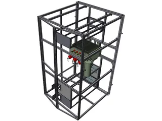 Electric Transformer Container 3D Model