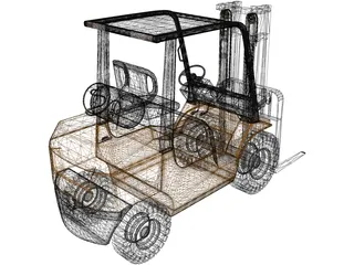 Forklift 3D Model