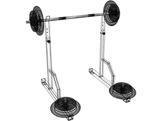 Barbell Gym 3D Model