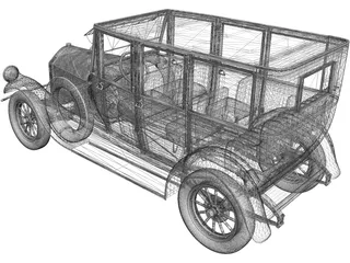 Pierce-Arrow Model 7 (1920) 3D Model