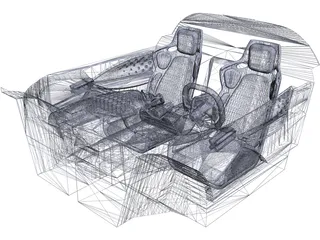 Car Interior 3D Model