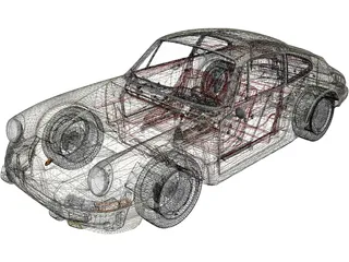 Porsche 911 (1964) 3D Model