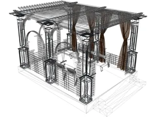 Pergola 3D Model