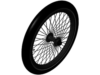 Bike Wheel 20-inch 3D Model