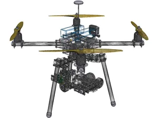 X4 Quadcopter 3D Model