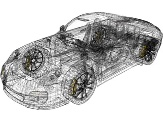 Porsche 911 [997] Targa 3D Model