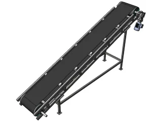 Belt Conveyor 3D Model