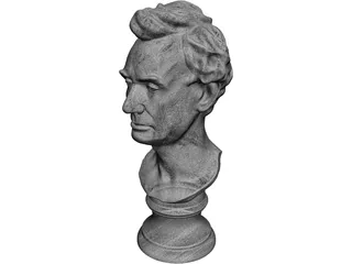 Abraham Lincoln Louvre Bust 3D Model