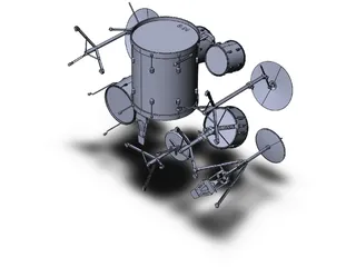 Drum Kit Pearl 3D Model