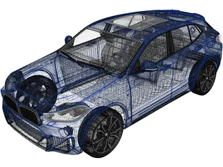 BMW X2 M Sport (2018) 3D Model