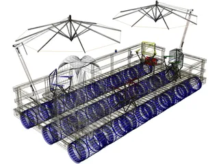 Dock Boat 3D Model