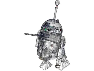 Star Wars R2D2 3D Model