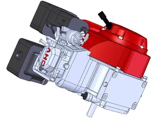 Honda GS200 Engine 3D Model