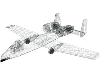 A-10 Thunderbolt II 3D Model