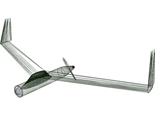 Birdseye Unmanned Drone Glider 3D Model