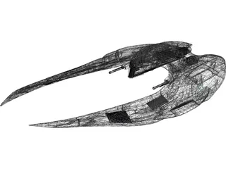 Cylon Raider 3D Model