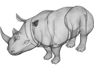 Rhinoceros 3D Model