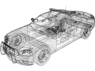 Dodge Charger Police Car (2007) 3D Model