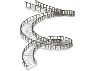 Spiral Staircase  3D Model