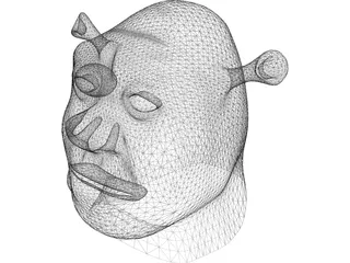 Shrek Head 3D Model