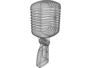 Radio Microphone 3D Model