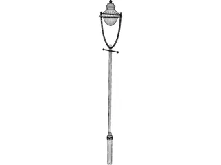 Street Lamp Edwardian 3D Model