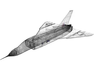 Avroe Arrow Jet Fighter 3D Model