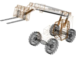 Forklift Skytrack All Terrain 3D Model