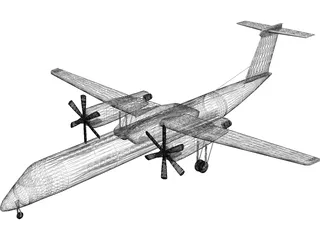 Bombardier Q400 3D Model