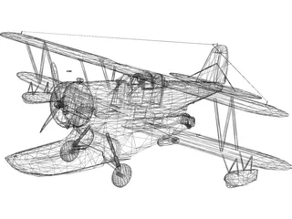 Grumman J2F Duck 3D Model