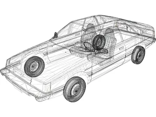 Subaru GL (1989) 3D Model