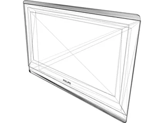 Philips Plasma TV 3D Model