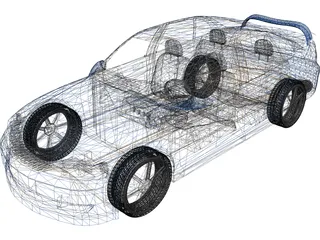 Vauxhall Vectra [Tuned] (1999) 3D Model