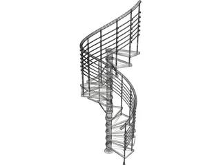 Spiral Staircase  3D Model