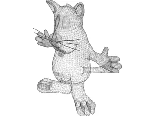 Cartoon Cat 3D Model