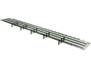 European Bridge 3D Model