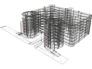 Parking Garage 3D Model