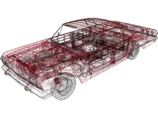 Chevrolet Impala 2-door (1963) 3D Model