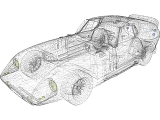 Cobra Schelby Daytona 3D Model