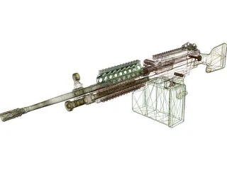 M249 3D Model