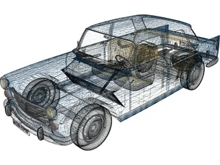 Peugeot 404 3D Model